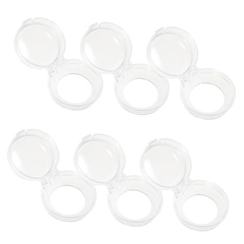 ORFOFE 6 piezas Protector para Perillas Estufa Seguro para Transparente para Botón Redondo Electrodomésticos Hogar Bloqueo Infantil Fácil Uso