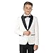 Boys 2 Piece Fashion Slim Fit Shawl Collar Suit Blazer Pants Boys Party Suit Wedding Birthday Party Dinner Tuxedos Ivory