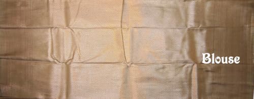 Image of VFCollections Women's Kanchipuram Silk Saree With Blouse Piece