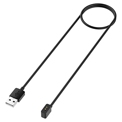XBERSTAR USB Cable Charger for Xiaomi Band 9 Pro/for Redmi Band 3/for Smart Band 9 Active Charger Cable Watch Magnetic Charging Cable (Black, 60 CM)