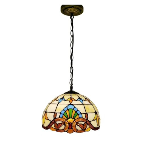 Tiffany vitrail lustre LED pour remplacer un éclairage éblouissant de cuisine