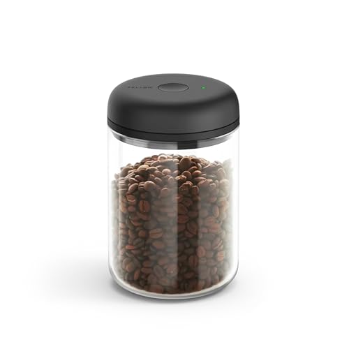 Image of Fellow Atmos Electric Vacuum Coffee Canister 1.2L - Airtight Auto-Seal Container for Coffee Beans & Grounds, Tea & Spices - Preserves Freshness - Clear Glass