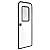 RecPro RV Rounded Entry Door with Screen & Lock | Tempered Glass | Rubber Seals (26" x 72")