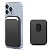 WALLFID Leder Wallet mit MagSafe,Kompatibel mit iPhone 17/16/15/14/13/12 Pro/Max/Plus/Mini,RFID-Kart... mit MagSafe Magnet (Schwarz)