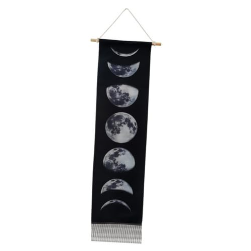 Tapiz de fases lunares boho chic para transformar las paredes de tu sala de estar.