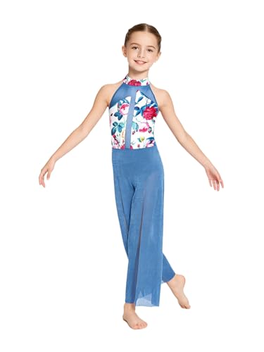 Combinaison danse lyrique filles col montant et justaucorps de performance