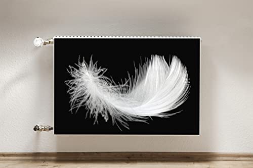 Cache Radiateur Magnétique 90x60cm Bleu - Stylo Blanc Tapis Décoratif - 4