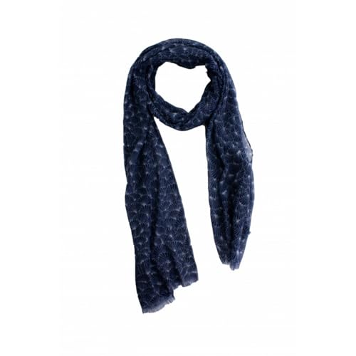TORRENTE COUTURE Foulard homme imprimé Noa - Palmette Bleu Taille unique