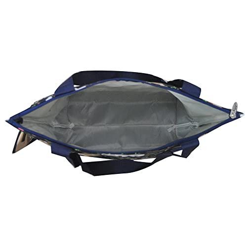 Image of NGIL Medium Top Zipper Closure Canvas Tote Bag with Attached Matching Coin Purse For Moms and Nurses