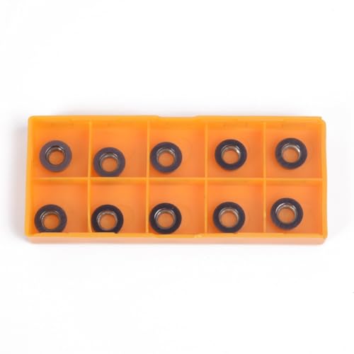 Herramienta de inserción de carburo de procesamiento resistente para mecanizado, juego de 10 piezas de inserción, herramientas de trabajo de hierro fundido, fácil reemplazo de hoja