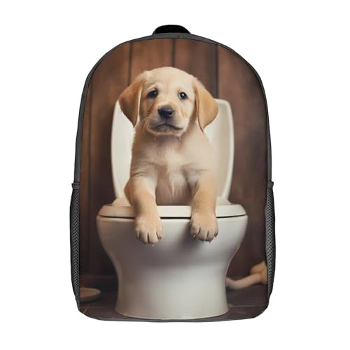 Mochila de baño con estampado 3D de Labrador Retriever, mochila escolar para niños, mochilas de viaje para niños, mochilas de libros de alta capacidad, mochila para niños, mochila de 17 pulgadas