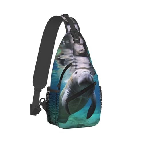 Bolso cruzado unisex negro casual para viaje y senderismo miniatura 2