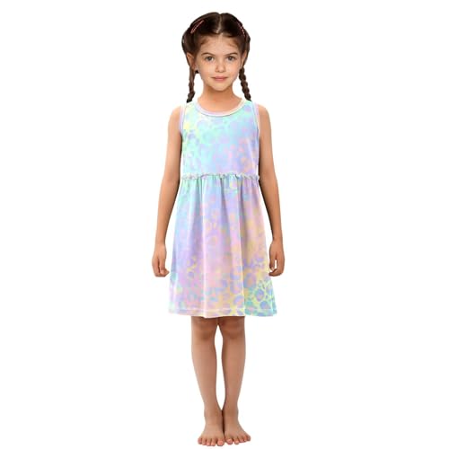 senya Sleeveless Summer Dress Pastel Rainbow Hearts Girls Skirt Dresses4