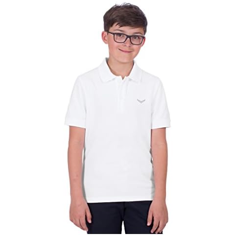 Trigema Jungen Poloshirt 321601, weiss, 152 Cover