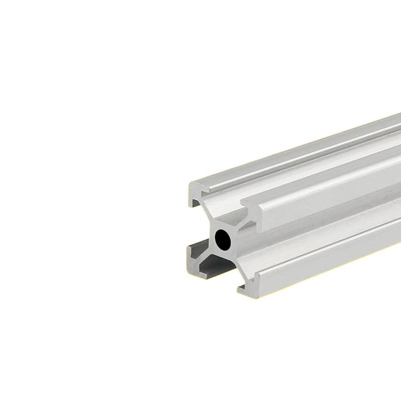 GTPBAO Profilo in alluminio 1515 anodizzato argento estruso binario standard europeo 15x15mm telaio quadrato for scaffali fai da te Binario estruso(800mm 31.5" long)