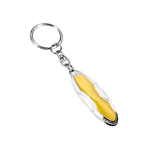 Image of Static Dissipative Keychain - [ Static-Free ] Electrostatic Discharge Resin Conductive Antistatic Key Ring, Yellow