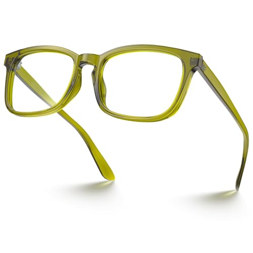 Image of VISOONE Blue Light Blocking Glasses Square with Anti Computer Glare for Gaming Women and Men MONTANA