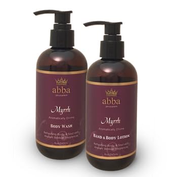 ABBA JERUSALEM MYRRH Hand & Body Lotion with Pump 8oz - ABBA JERUSALEM - Image 2
