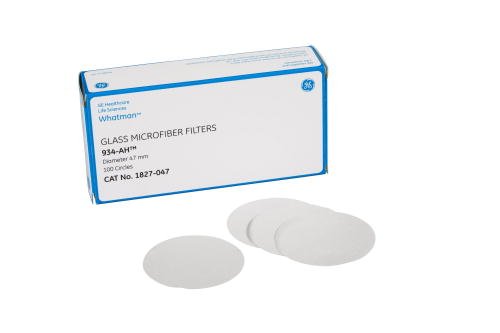 GE Healthcare 1827-055 Grade 934-AH Filter Paper for Total Suspended Solids Analysis, Circle, 55 mm Diameter (Pack of 100)