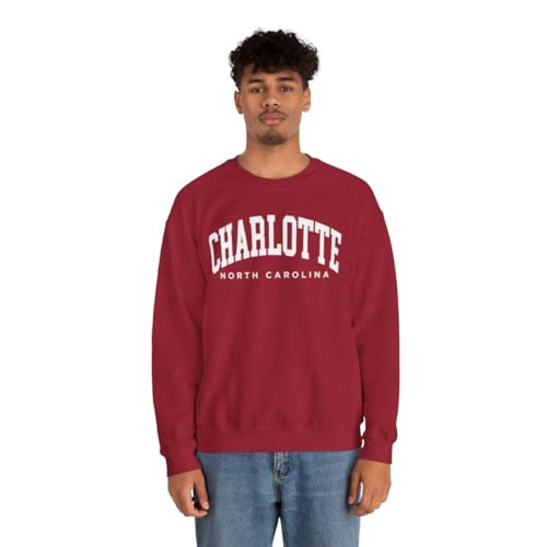 Charlotte North Carolina Adult Unisex Crewneck Sweatshirt3