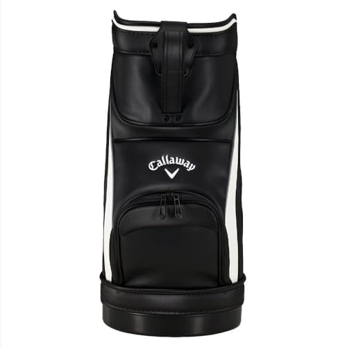 Callaway DEN Caddy 2024 mini sac de practice en finitions premium simili cuir noir blanc - 5