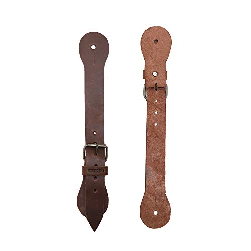Hide & Drink, Sturdy Durable Leather Single Spur Straps (2 Pieces), Cowboy Outfit Boots, Rodeo, Western, Equipment, Classic Vintage Style, Handmade (Bourbon Brown) #TOP1