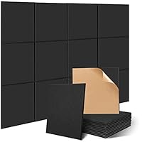 JAMELO Geluidswerende panelen, zelfklevend, zeshoek, akoestische wandpanelen, akoestische panelen met hoge dichtheid, voor deur, plafond, muur, opnamestudio's, 30 x 26 x 0,9 cm, wit