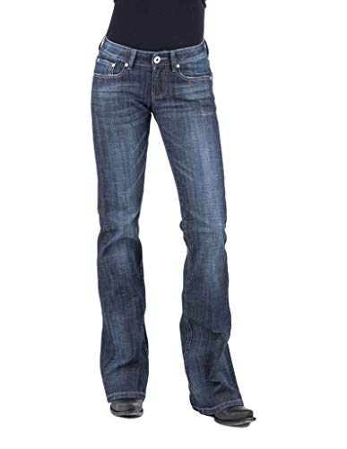 Stetson Women's 816 Classic Bootcut Jeans Blue 8 REG
