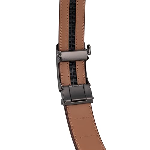 Image of Men's Belt, Ratchet Dress Casual Belt with Adjustable Automatic Buckle Trim to Fit