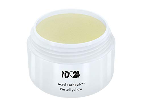 Acryl Farbpulver Pastell Yellow Gelb - Feinstes Farb Puder Pulver Powder - Studio Qualität