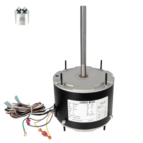 ORM5458 Fan Motor Replaces A.O. Smith ORM5458 1/3-1/6 HP 1075 RPM 208-230V 2 Amps 48Y Frame Condenser Blower Motor 125W-245W Reversible Rotation LEUNGOO