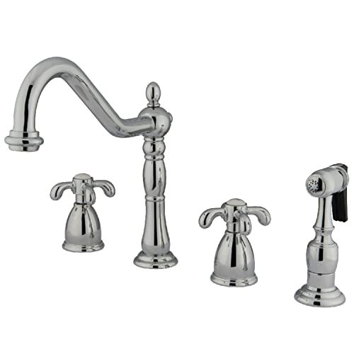 Kingston Brass KB1791TXBS French Country Widespread Kitchen ...
