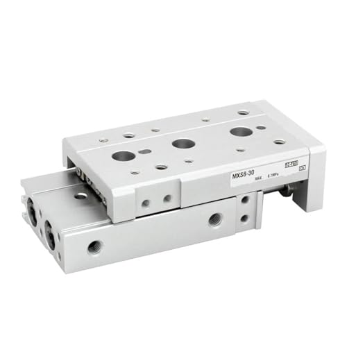 Table à glissière pneumatique double tige MXS16L course 100mm