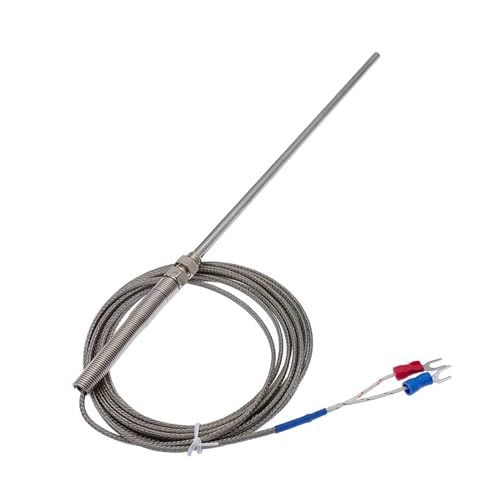 Thermocouple K sonde inox 200mm et câble de 5m haute température