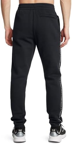 Under Armour UA Icon Fleece Jgr Taping Erkek Sweatpant Black / / White XS - Görsel 3