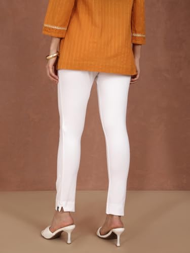 Image of TWIN BIRDS Women Cotton Blend Kurti Pants | Sleek Ethnic Daily Trousers
