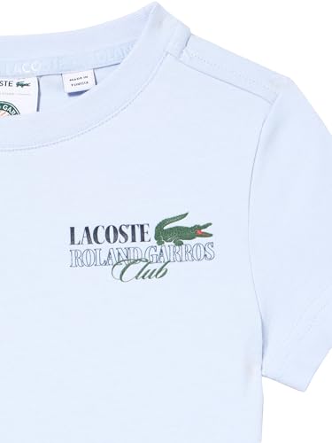 Lacoste Children's Roland Garros Edition Sport Cotton T-Shirt, Light Blue, 2 Years2