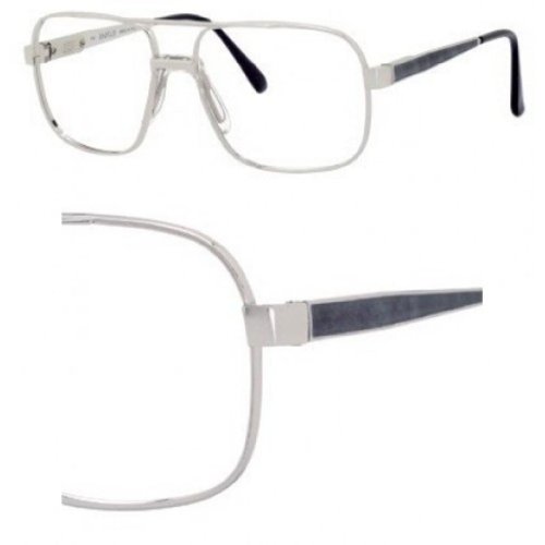 Elasta Metal Rectangular Eyeglasses 59 0L32 Gray Marble