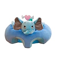 CUSROS Infant Floor Sofa With Back Support - Learning to Sit Chair Cover for Toddlers - Elephant B
