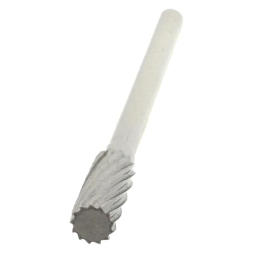 Fresa abrasiva cilindro extremo plano 3/16" corte simple miniatura 2