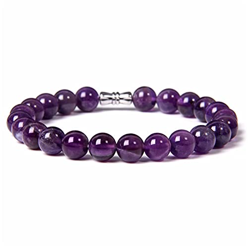 Bracelet améthyste violette en cristal de quartz pour vos moments de sérénité - 6