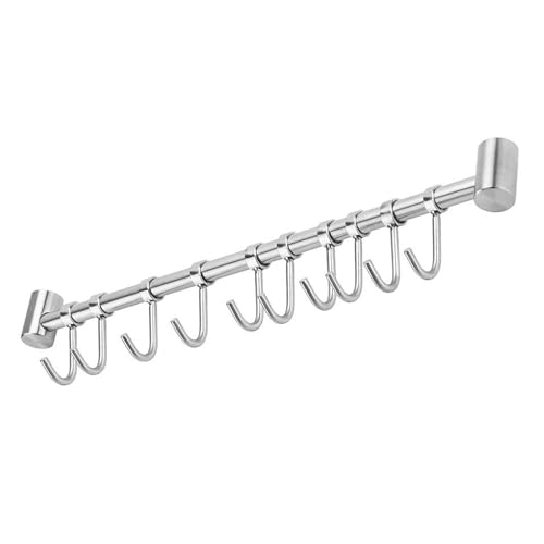 INTIRILIFE Hängeleiste für die Küche aus Edelstahl mit 10...