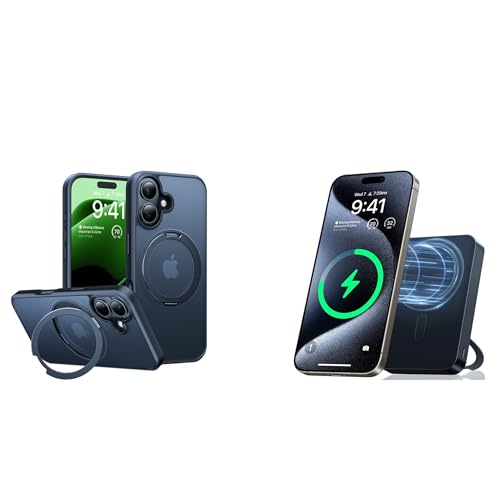 TORRAS Ostand 10,000mAh QI2 Magnetic Battery Pack with Stand & Magnetic Case — Buy Together to Save 15%