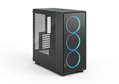 Image of Fractal Design Epoch XL Black RGB - Tempered Glass Light Tint - High Airflow PC Gaming Case - Mesh Front Panel - Three Momentum 14 RGB Fans