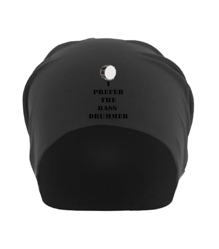 Bonnet souple unisexe coton léger noir stretch taille unique