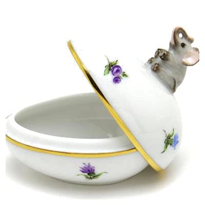 Amazon.co.jp: ヘレンド(Herend) ボンボン入れ(06054)象の飾り ミル