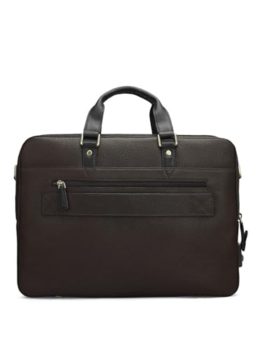 Image of Da Milano Leather Laptop Bag for Men & for Women - Fits Upto 15 inch Laptop