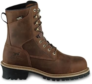 Irish Setter, Mesabi, Men’s, 8", Waterproof, Steel Safety Toe, Logger Boot, Brown, 9.5 D (Medium) | Image 3