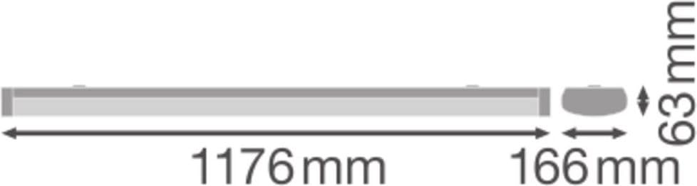 LEDVANCE Mangueras LED de la Marca Modelo LN SF 1200 P 32W 840 WT IP44 Dali