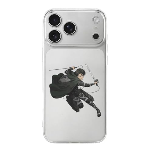 iPhone17ProMax用ケース 進撃の巨人 リヴァイ 兵長 アイフォン17ProMax用カバー TPUカバー スマホケース 薄型 軽量 透明シェル 耐久性 おしゃれ ワイヤレス充電
